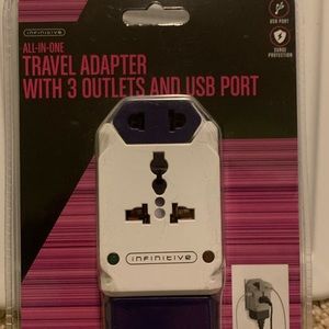 All in one international travel adapter